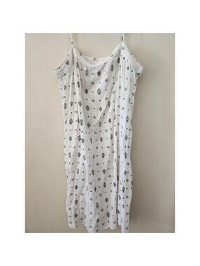 H&M Black and White Patterned Gauze Dress